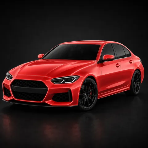 Full vehicle paint protection film wrap coverage on painted body panels