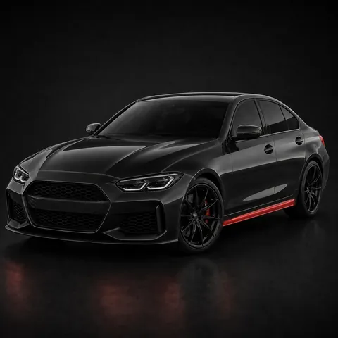 Rocker panel paint protection film coverage beneath the vehicle doors