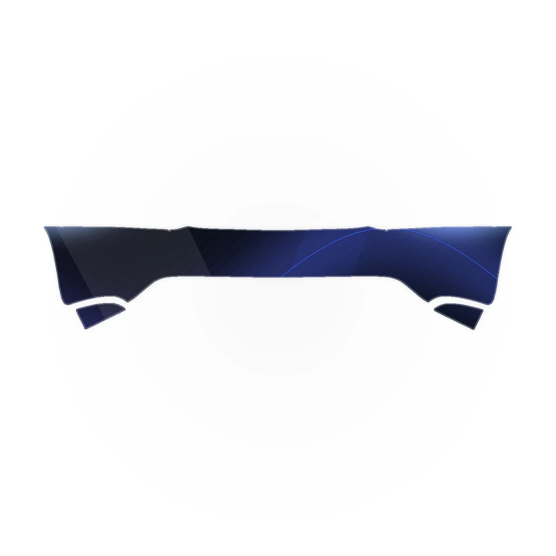 2016 – 2021 Tesla Model S Rear Bumper – Paint Protection Film precut paint protection film pattern