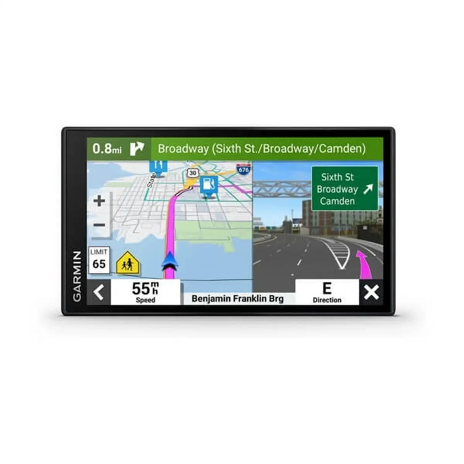 Garmin DriveSmart 66, 6-inch Car GPS Navigator with Bright, Crisp High-resolution Maps and Garmin Voice Assist 1 Garmin DriveSmart 66, 6-inch Car GPS Navigator with Bright, Crisp High-resolution Maps and Garmin Voice Assist