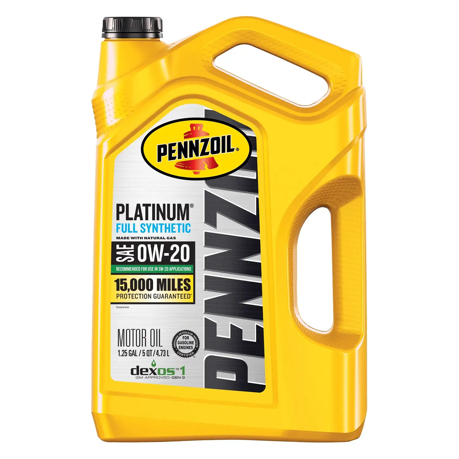 Pennzoil Platinum Full Synthetic 0W-20 Motor Oil, 5 Quart 1 Pennzoil Platinum Full Synthetic 0W-20 Motor Oil, 5 Quart