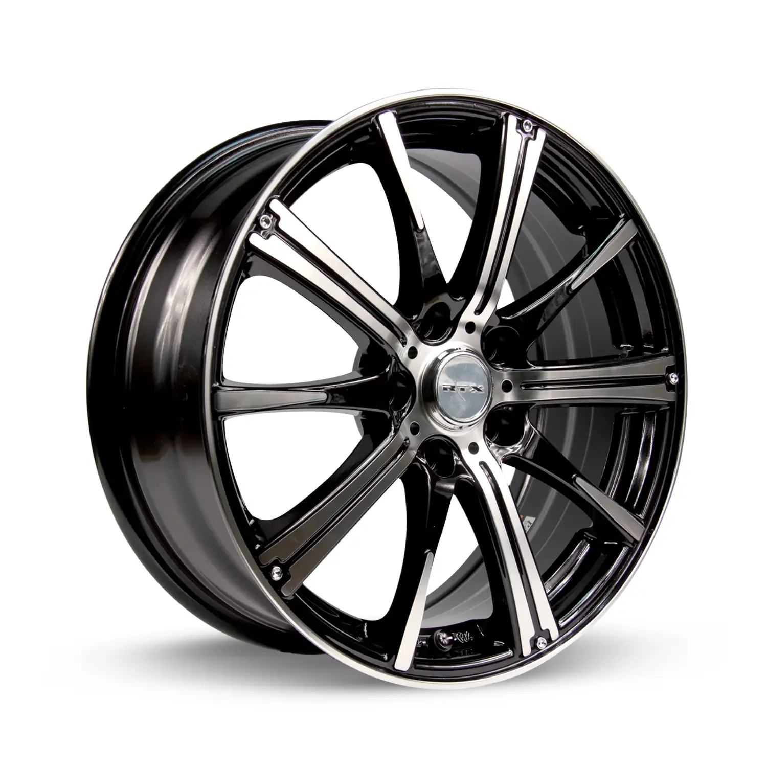 RTX Spark 14x5.5 4x100 ET38 CB73.1 Black Machined Wheel 1 RTX Spark 14x5.5 4x100 ET38 CB73.1 Black Machined Wheel