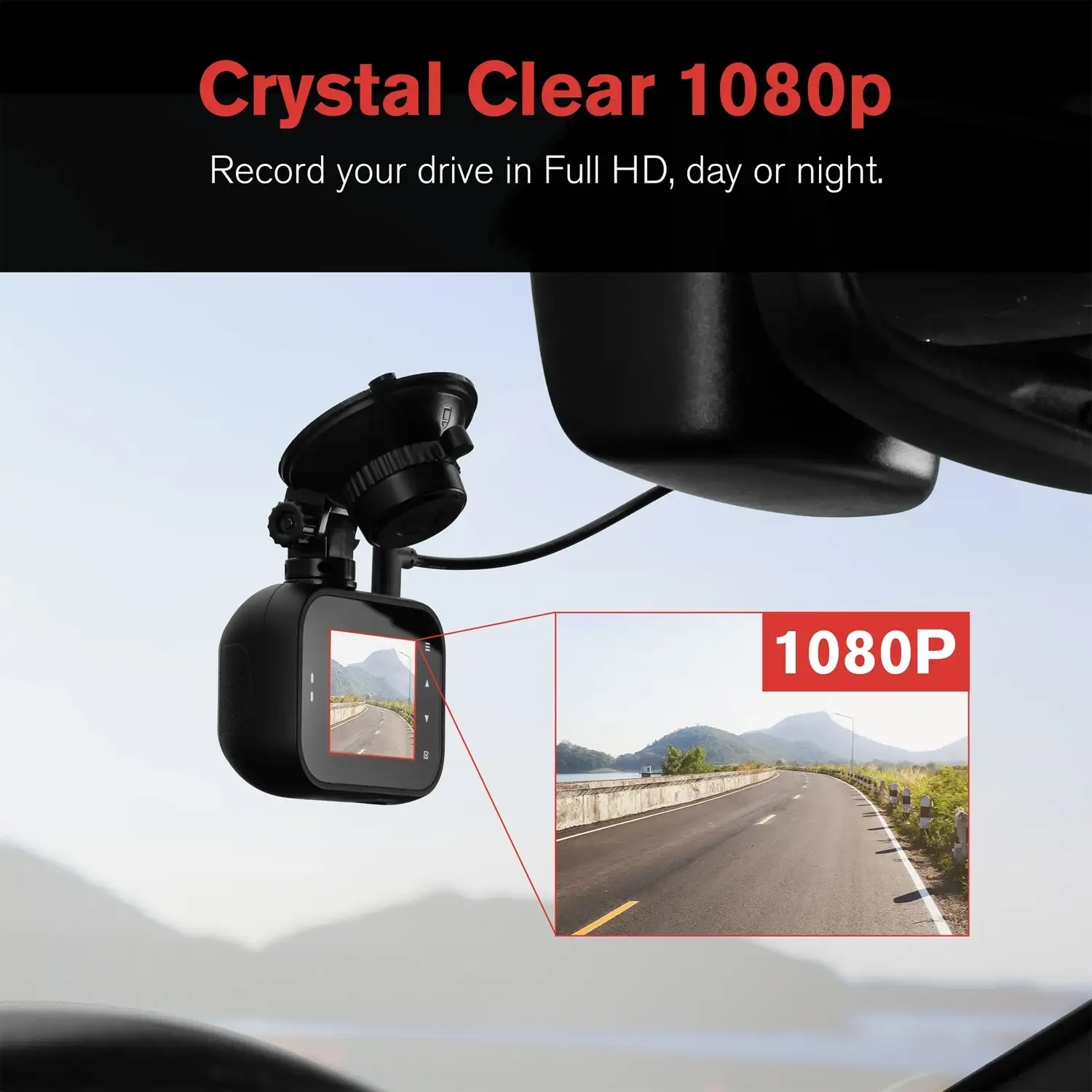 YADA 1080P Roadcam, Full-HD Day or Night, Smart G-sensor Recording 24_7, Motion Detection, SD Card Included, BT533146 2 YADA 1080P Roadcam, Full-HD Day or Night, Smart G-sensor Recording 24_7, Motion Detection, SD Card Included, BT533146 - Image 2